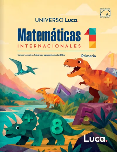 Portada de Fibonacci 1 — Matemáticas Internacionales · Primaria