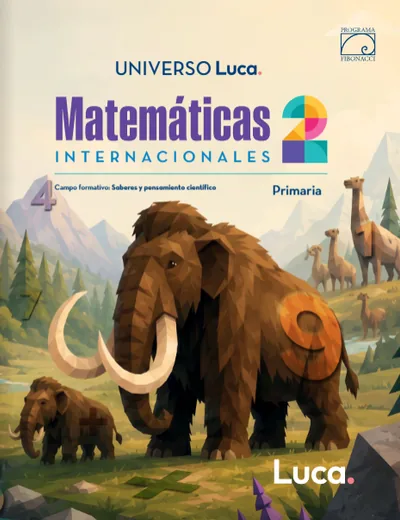 Portada de Fibonacci 2 — Matemáticas Internacionales · Primaria