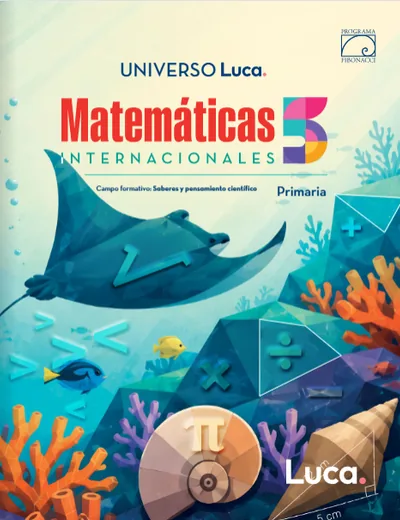 Portada de Fibonacci 5 — Matemáticas Internacionales · Primaria