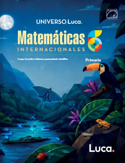 Portada de Fibonacci 6 — Matemáticas Internacionales · Primaria