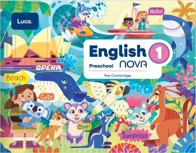 Portada de English 1 — Inglés · Preescolar