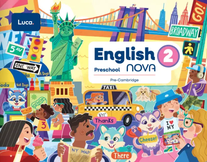 Portada de English 2 — Inglés · Preescolar