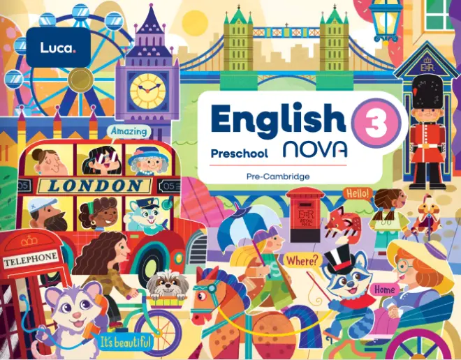 Portada de English 3 — Inglés · Preescolar