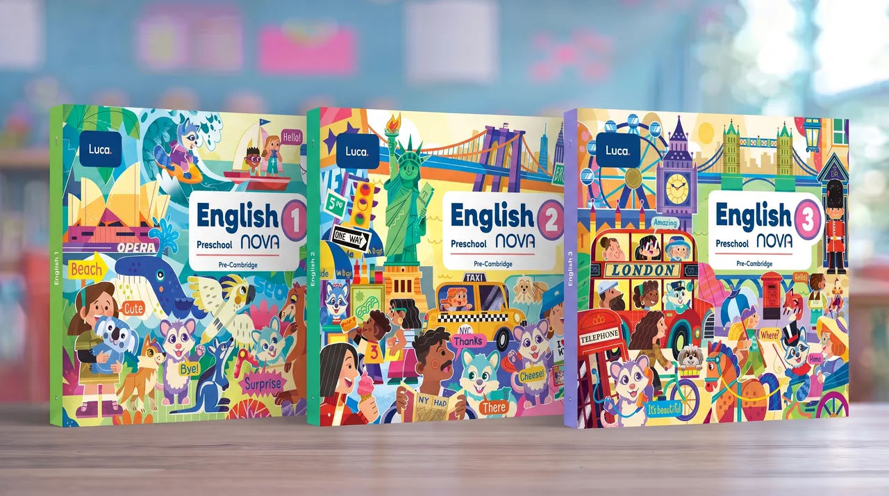 Libros de inglés English NOVA — programa Preescolar Luca