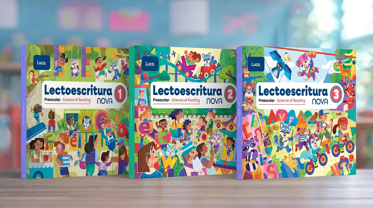 Libros de Lectoescritura NOVA — Preescolar, Science of Reading — Luca