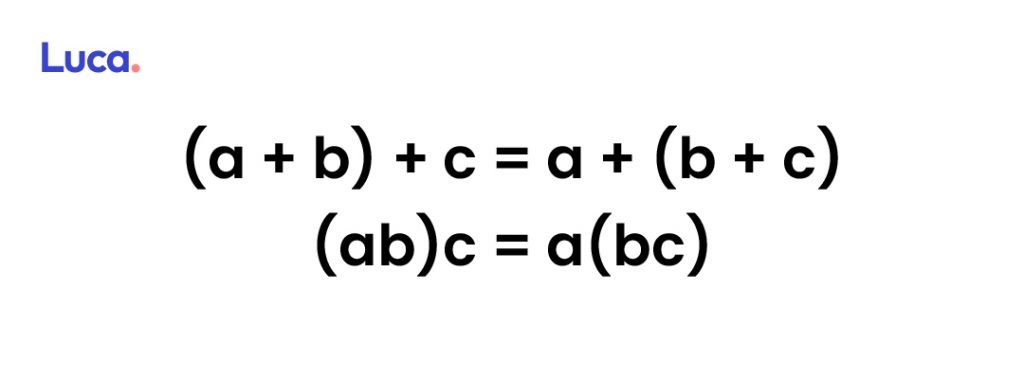 propiedad asociativa